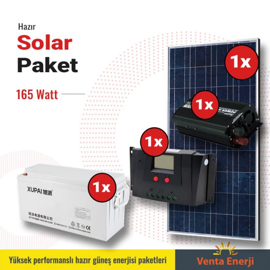 Hazır Solar Paket 165w Hazır Solar Paket 165w