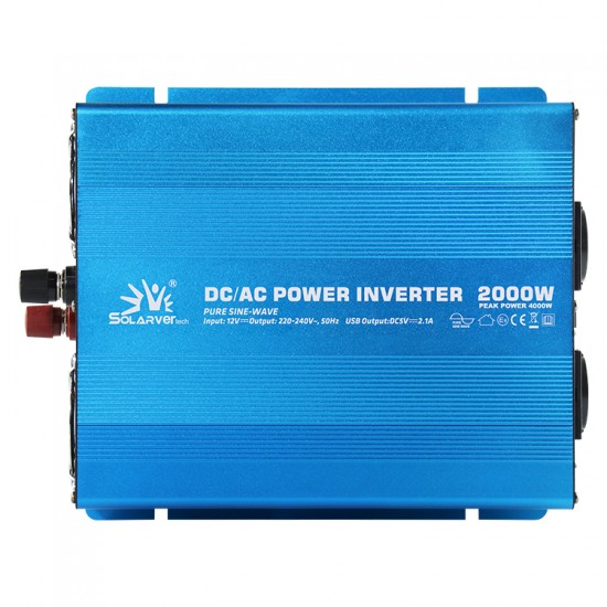 2000 Watt 12 Volt Tam Sinüs İnvertör - Solarvertech 2000 Watt 12 Volt Tam Sinüs İnvertör - Solarvertech
