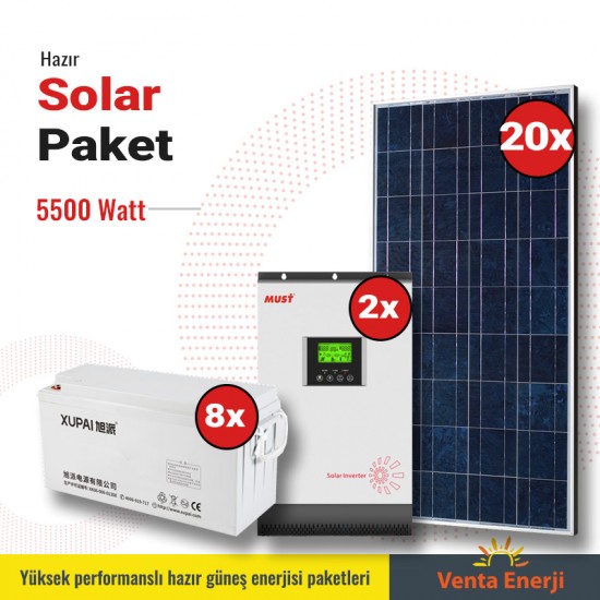 Hazır Solar Paket 5500w