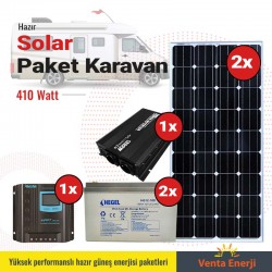 Hazır Solar Paket 410w C- Karavan için